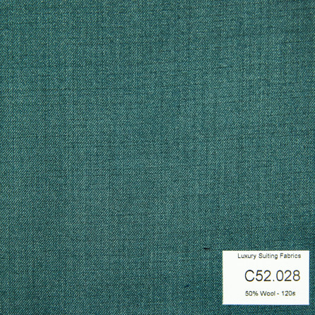 [ Call ] C52.028 Kevinlli V3 - Vải Suit 50% Wool - Xanh Lá Trơn